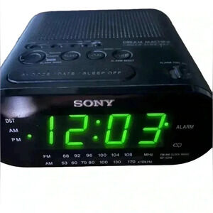 Sony Dream Machine AM FM Dual Alarm Clock Radio Model ICF-C218 Auto Time Set